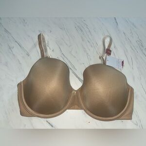 Cacique lightly lined bra 36 ddd invisible back smoother new nwt
